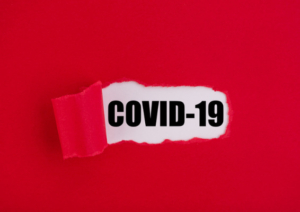 Graphic image reads COVID-19