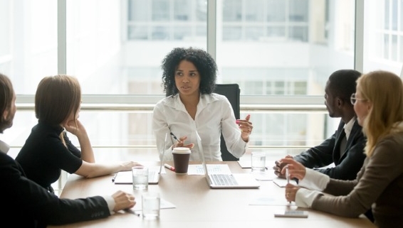 Image of woman leading a meeting